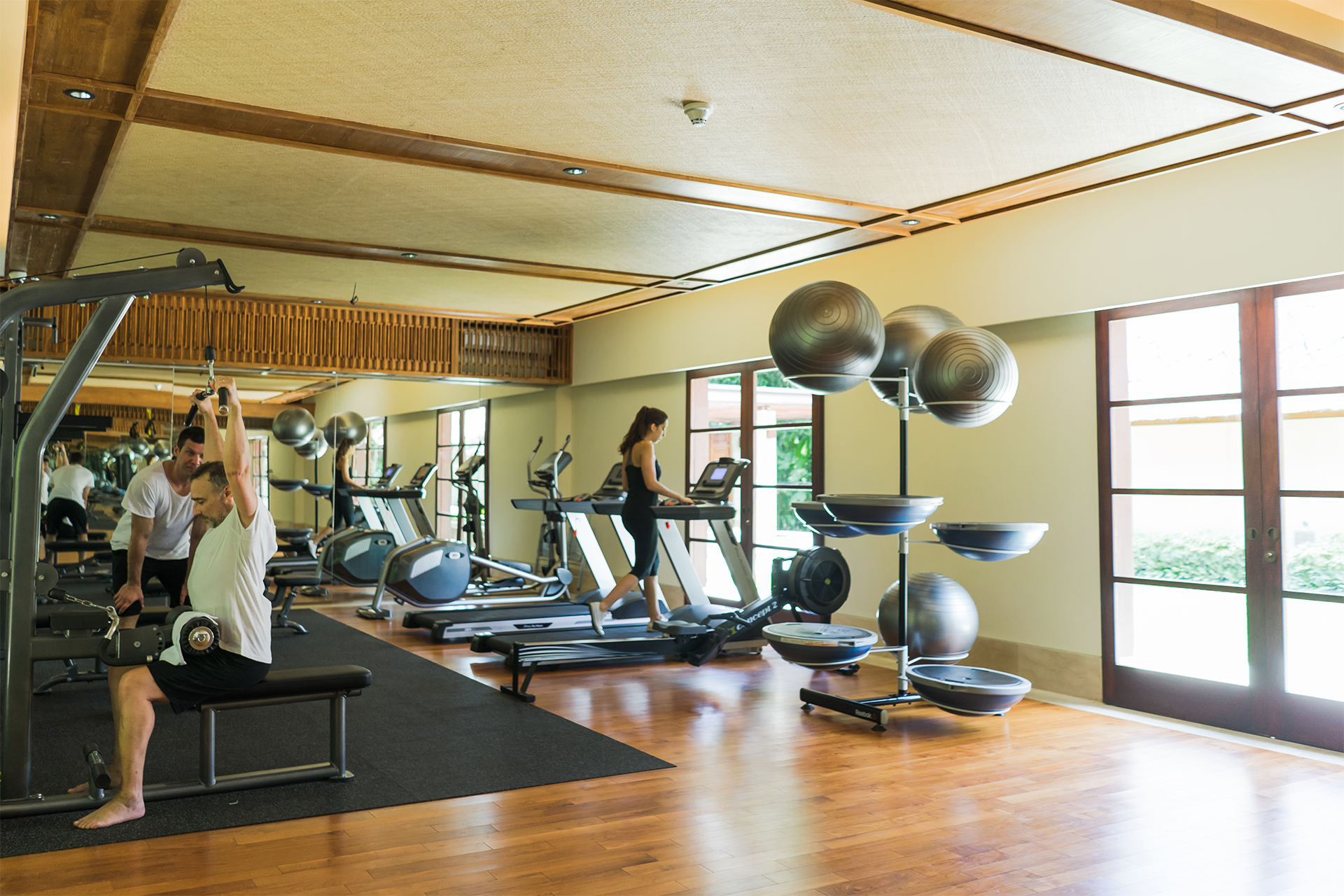 State of the art gym at Revivo Wellness Resort in Bali